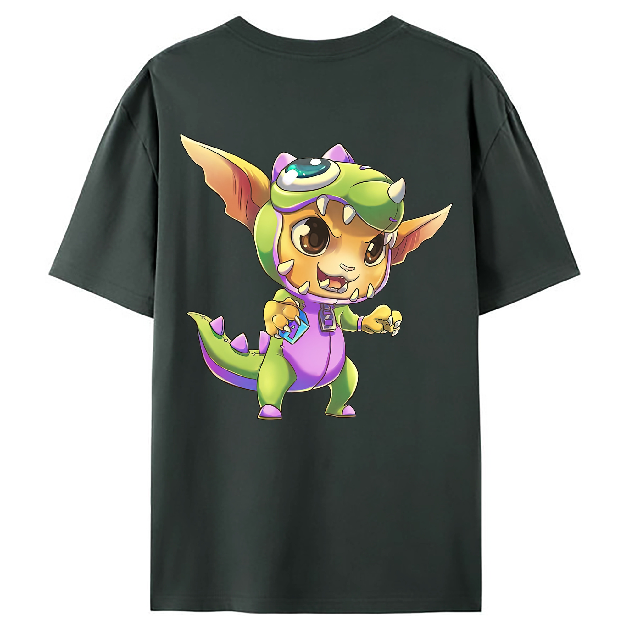 （画像用） リーグ・オブ・レジェンド League of Legends LOL 綿100％ メンズ半袖Tシャツ（バックプリント） 通気性
